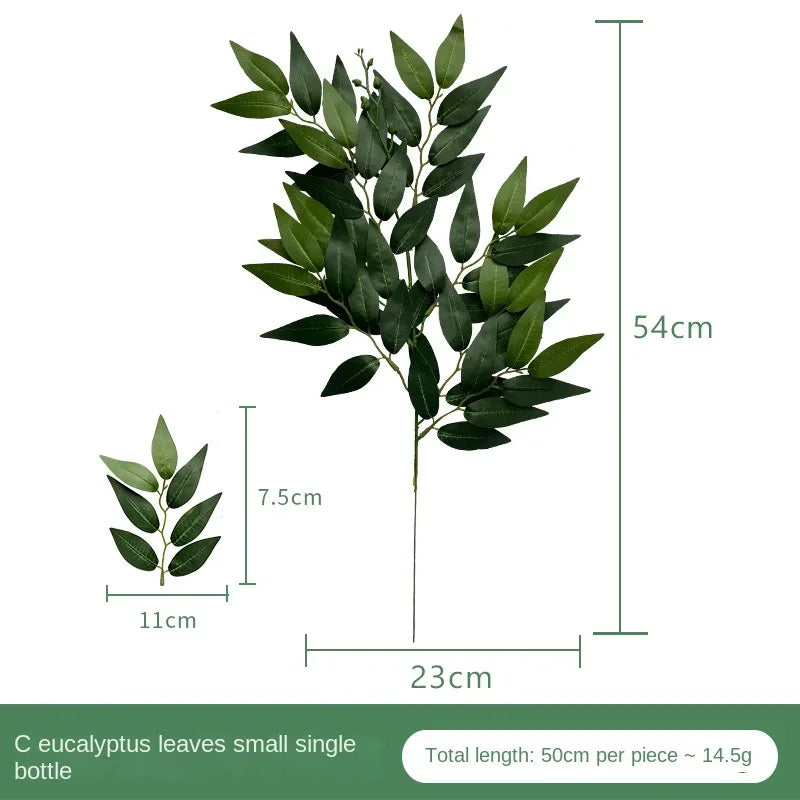 Realistic Artificial Eucalyptus Arrangement – Lush Greenery for Home Decor, Weddings & Floral Accents