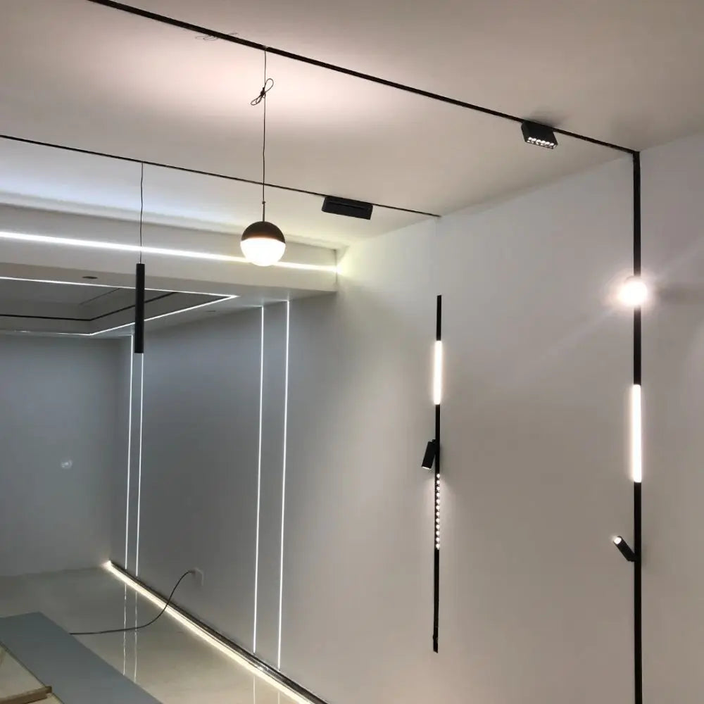 Smart Magnetic Track Rail Lighting System – Modern Flexible LED Spotlights, DC48V Ceiling Light for Indoor & Smart Home Use