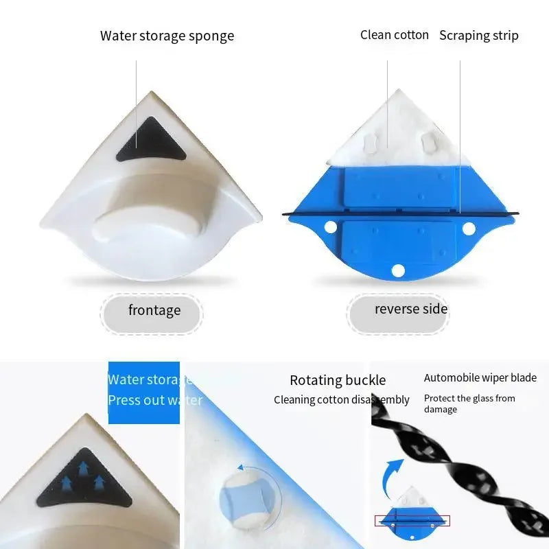 Magnetic Window Cleaner for Single-Layer Glass – Double-Sided Glass Cleaning Tool for Home Use