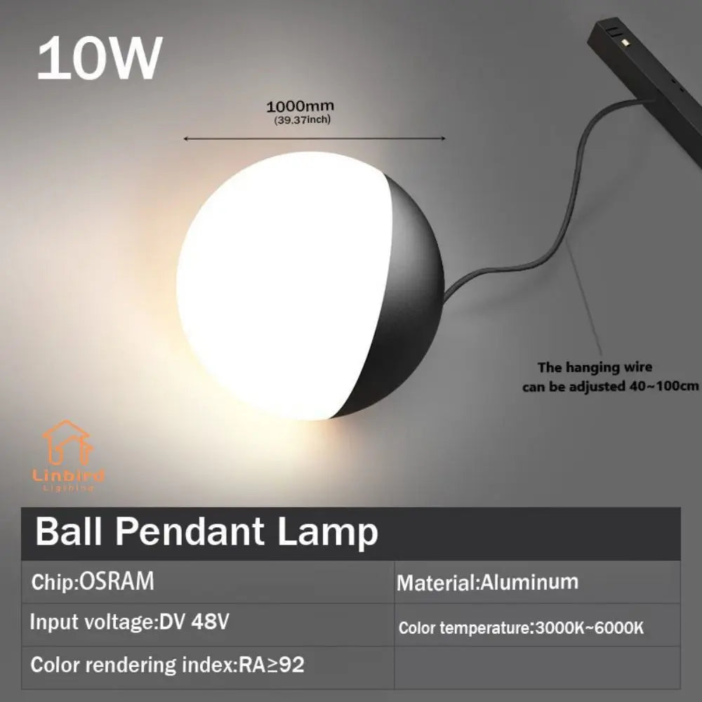 Smart Magnetic Track Rail Lighting System – Modern Flexible LED Spotlights, DC48V Ceiling Light for Indoor & Smart Home Use