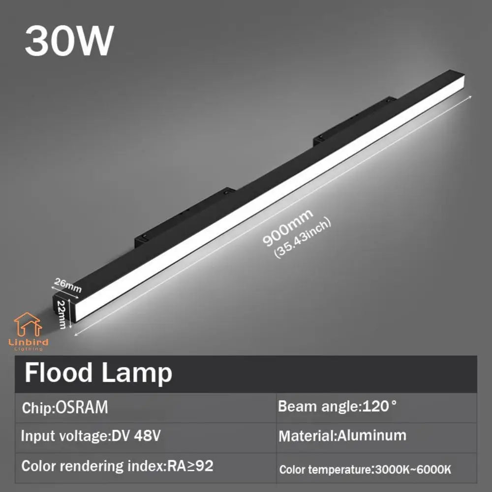 Smart Magnetic Track Rail Lighting System – Modern Flexible LED Spotlights, DC48V Ceiling Light for Indoor & Smart Home Use