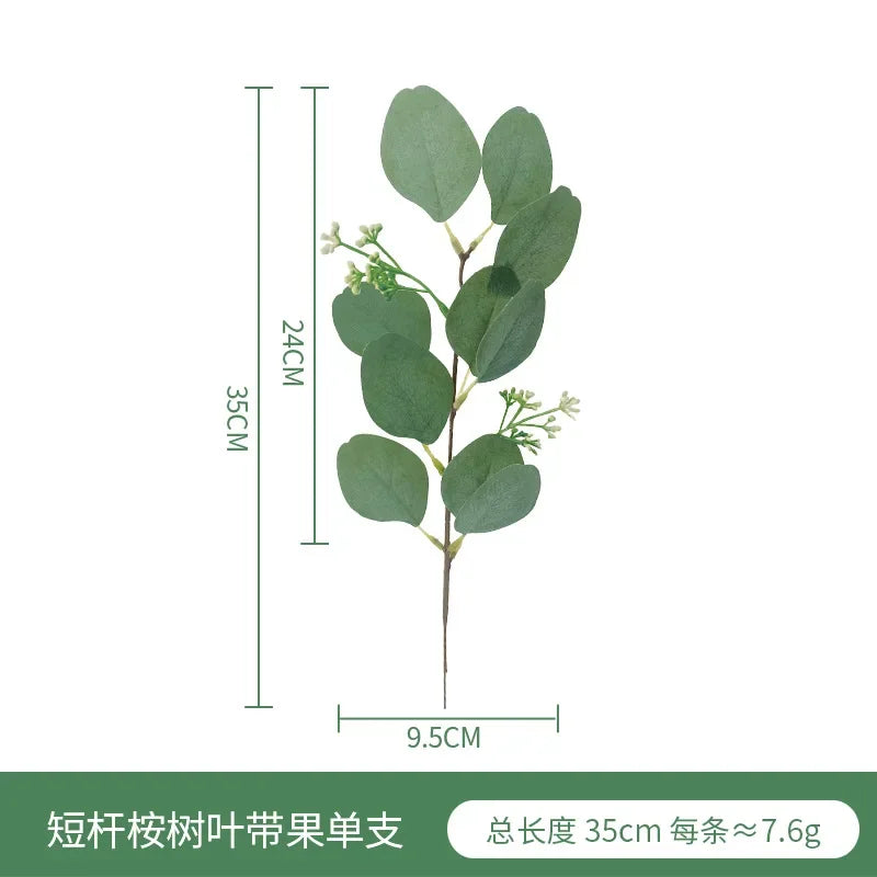Realistic Artificial Eucalyptus Arrangement – Lush Greenery for Home Decor, Weddings & Floral Accents