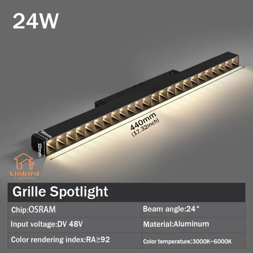 Smart Magnetic Track Rail Lighting System – Modern Flexible LED Spotlights, DC48V Ceiling Light for Indoor & Smart Home Use