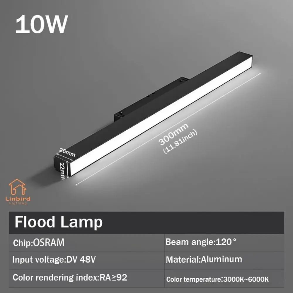 Smart Magnetic Track Rail Lighting System – Modern Flexible LED Spotlights, DC48V Ceiling Light for Indoor & Smart Home Use