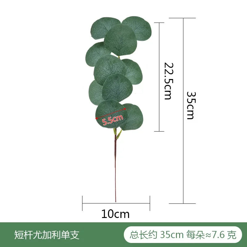 Realistic Artificial Eucalyptus Arrangement – Lush Greenery for Home Decor, Weddings & Floral Accents
