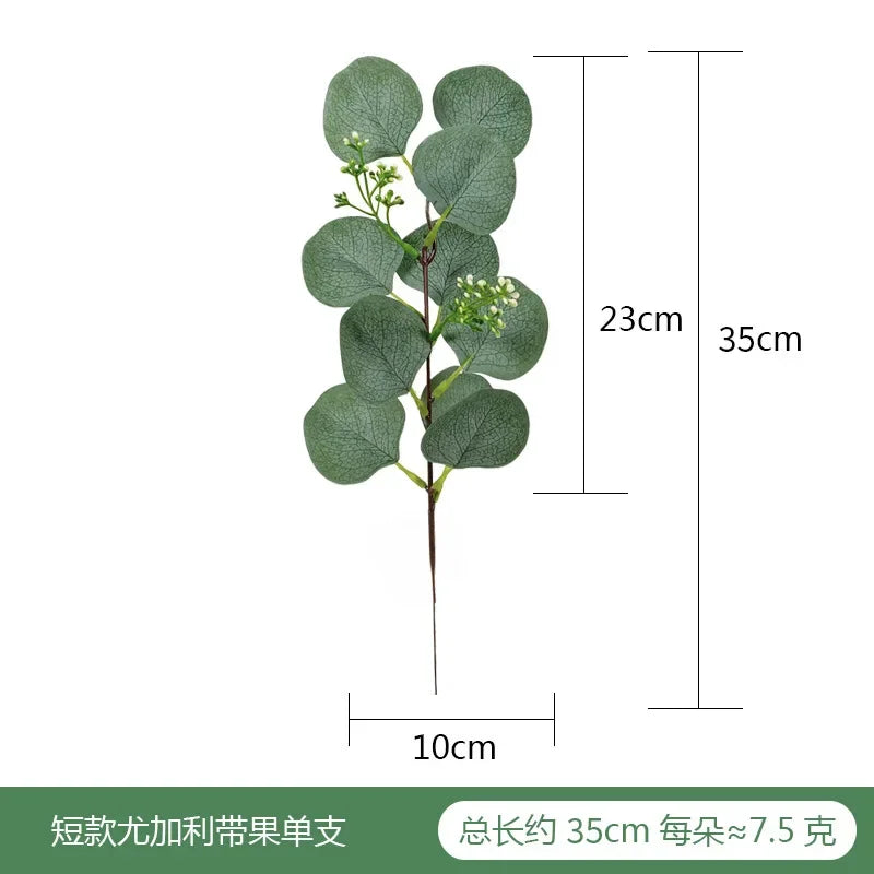 Realistic Artificial Eucalyptus Arrangement – Lush Greenery for Home Decor, Weddings & Floral Accents
