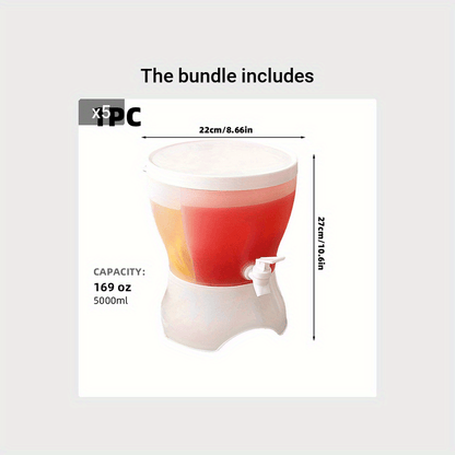 Large Capacity Beverage Dispenser 4.9L Heavy Duty Drink Server