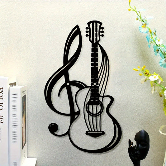 Metal Violin Wall Art Decorative Musical Notes Wall Hanging