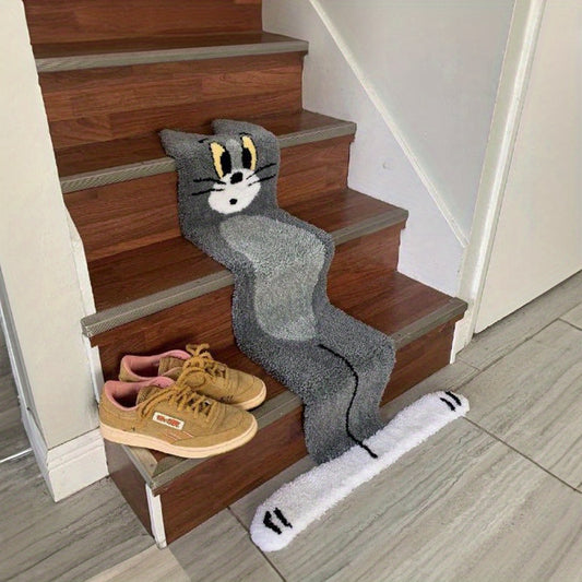 Cute Cat Decorative Rug Non Slip Soft Floor Mat