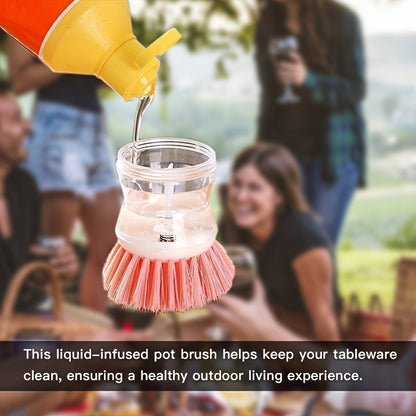 Kitchen Pot Dishwashing Cleaning Brush