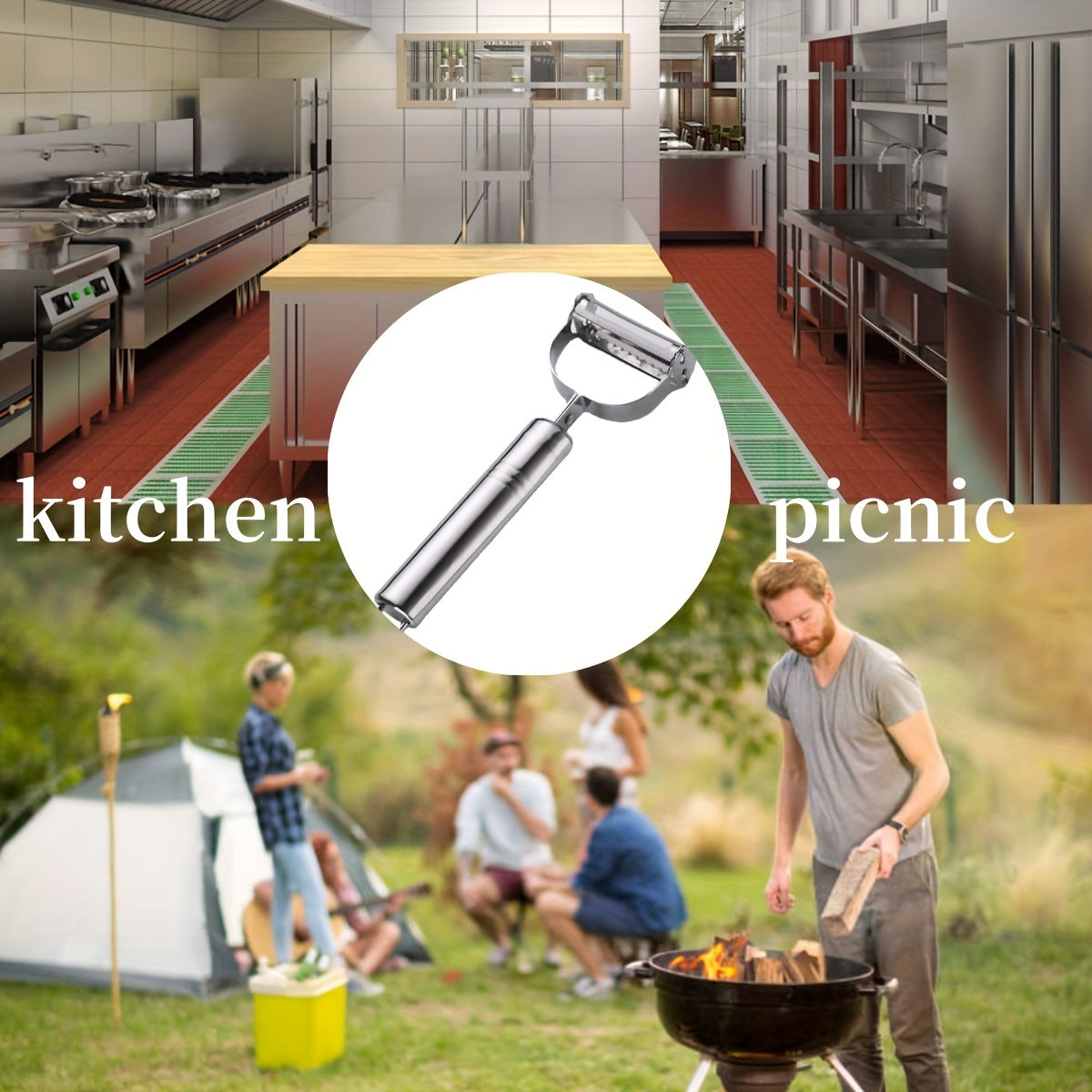 Stainless Steel Vegetable Peeler Multi Function Kitchen Tool