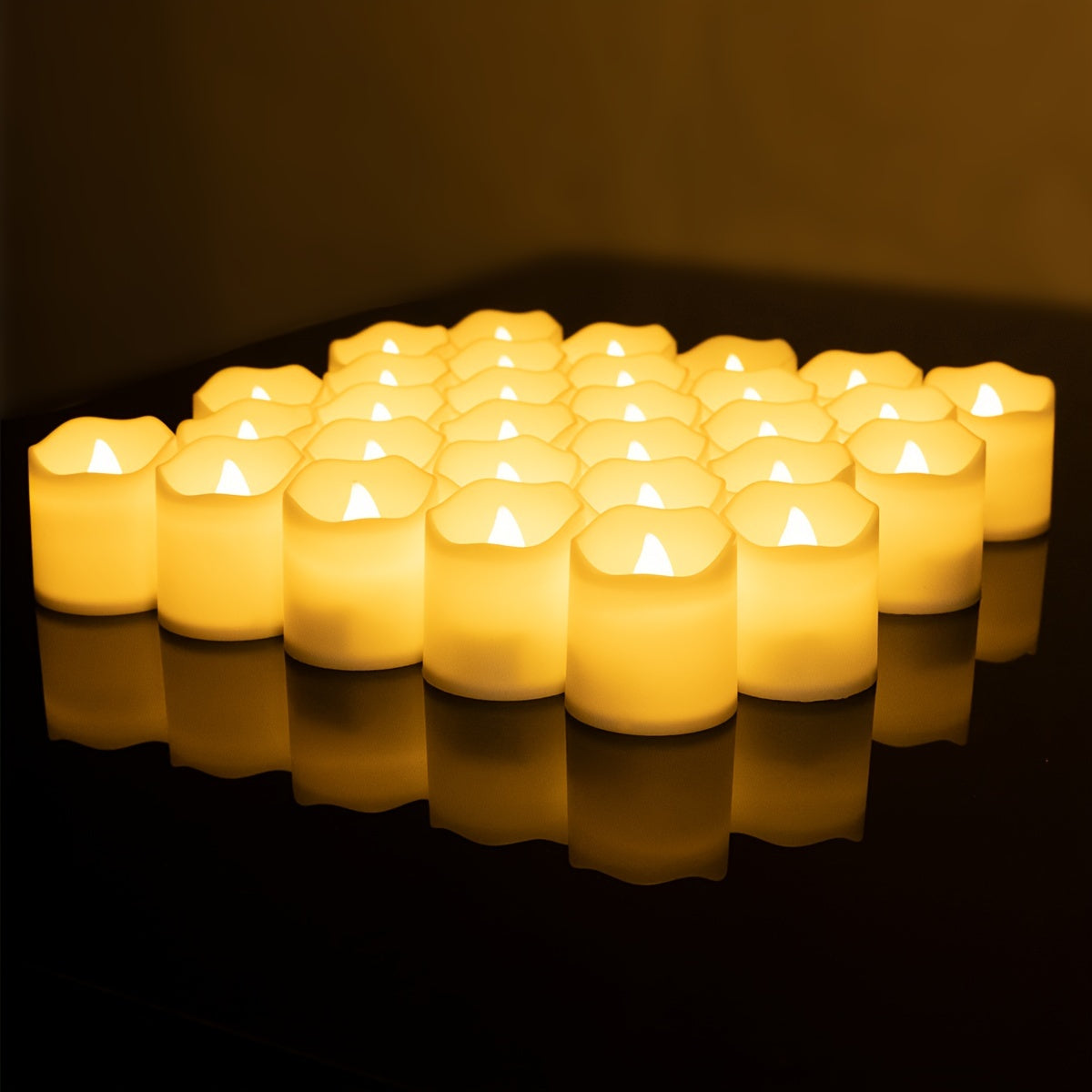 LED Flameless Atmosphere Corrugated Electronic Decorative Candles