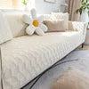 All Season Brushed Sofa Cover. Soft Striped Anti Slip Design