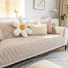 All Season Brushed Sofa Cover. Soft Striped Anti Slip Design