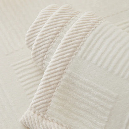 Embroidered Anti Slip Sofa Cover All Season Soft Comfort Fit