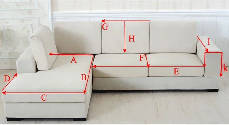 Nordic Solid Sofa Cover. Thick Anti Slip All Season Comfort