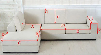 Nordic Solid Sofa Cover. Thick Anti Slip All Season Comfort