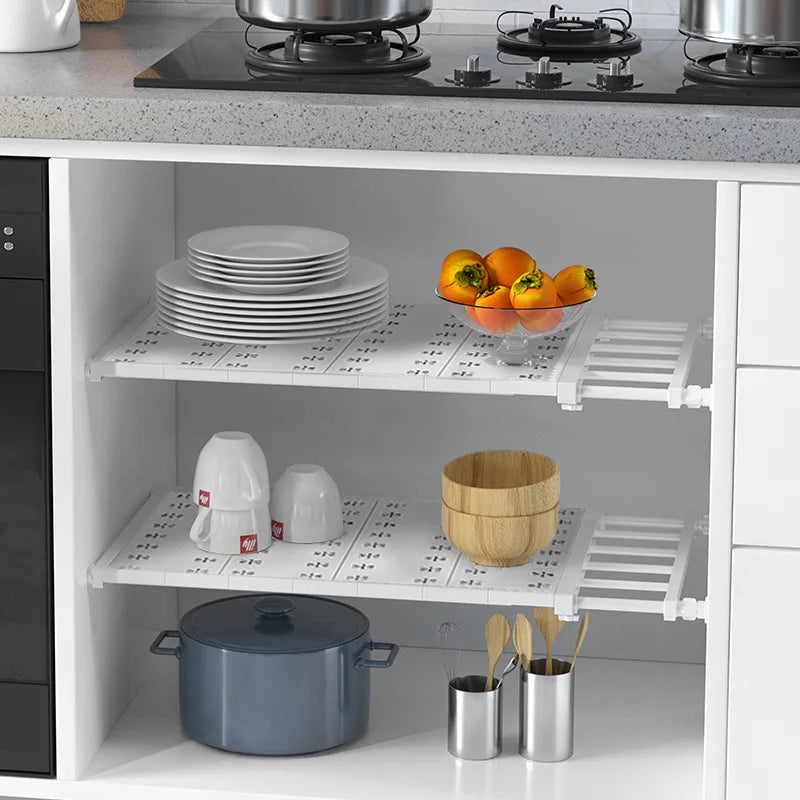 Adjustable Wardrobe & Cabinet Storage Shelf