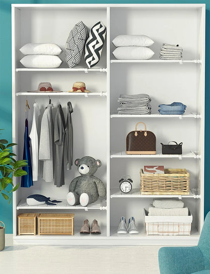 Adjustable Wardrobe & Cabinet Storage Shelf