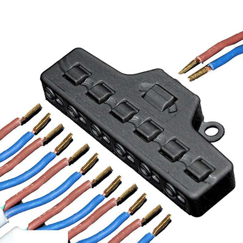 1pc Model Train Lighting Distribution Hub – 3/6-Port Power Splitter for SMD LED Miniature DC Lighting Systems