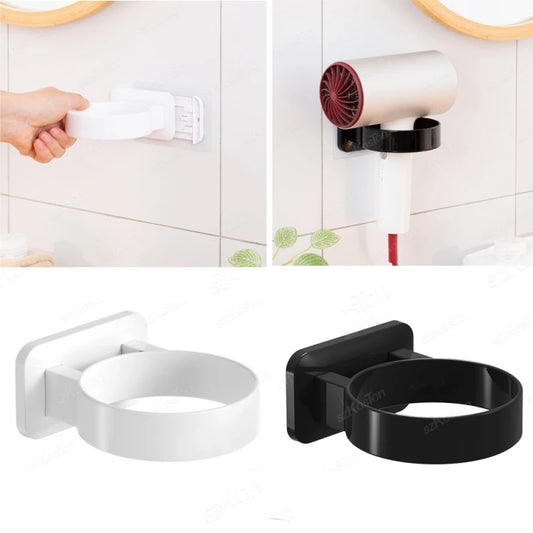 Punch-Free Corner Hair Dryer & Bathroom Shelf