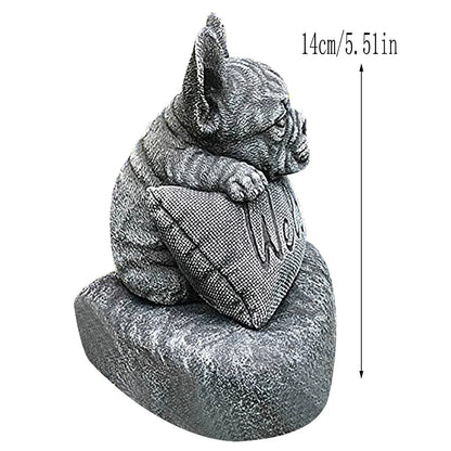 French Bulldog Welcome Garden Statue