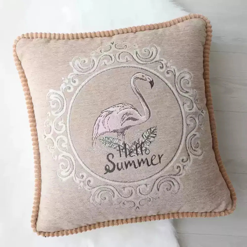 Cozy Chenille Jacquard Throw Cushion