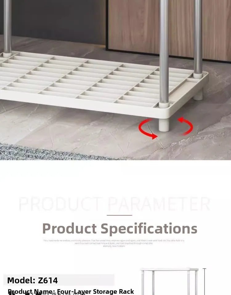 Multi-Tier Slim Storage Rack