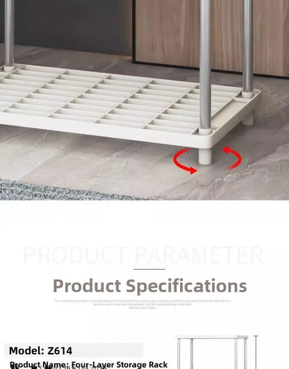 Multi-Tier Slim Storage Rack