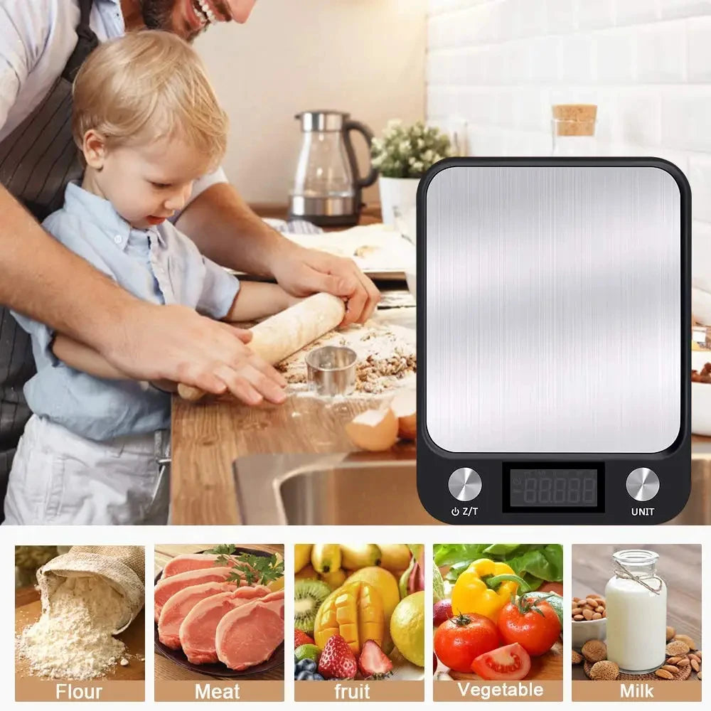 Smart Digital Kitchen Scale – Precision Weighing for Food, Coffee & Baking