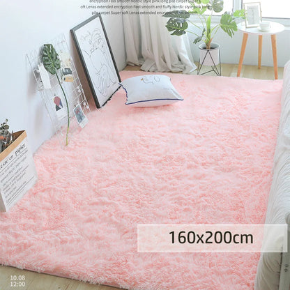 Kids Carpet Girl Rainbow Colors Carpets For Living Room Large Push Soft Bedroom Rugs Bedside Children's Room Floor Cute Mats