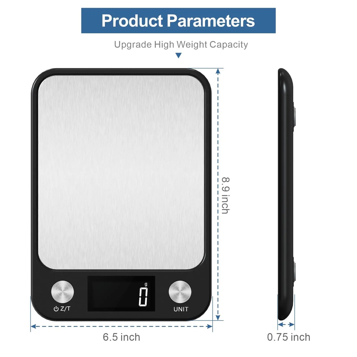 Smart Digital Kitchen Scale – Precision Weighing for Food, Coffee & Baking