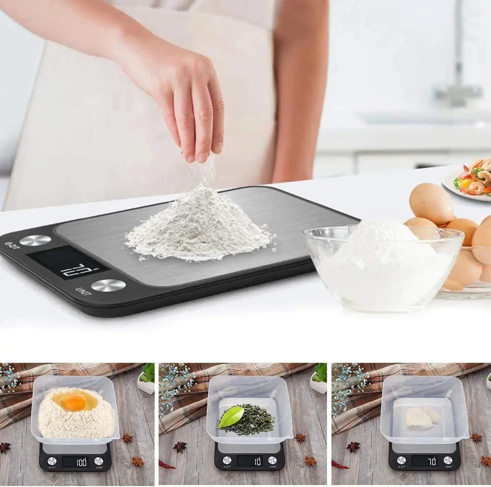 Smart Digital Kitchen Scale – Precision Weighing for Food, Coffee & Baking