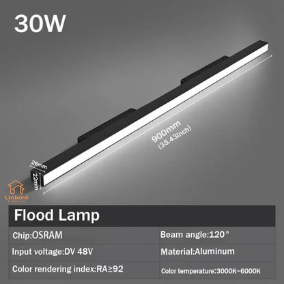 Smart Magnetic Track Rail Lighting System – Modern Flexible LED Spotlights, DC48V Ceiling Light for Indoor & Smart Home Use