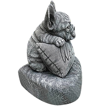 French Bulldog Welcome Garden Statue