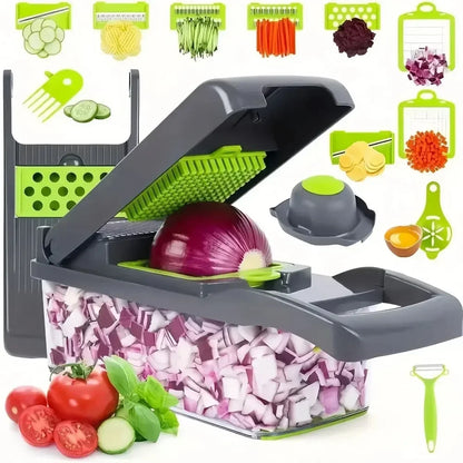 16-in-1 Multifunction Vegetable Chopper & Slicer