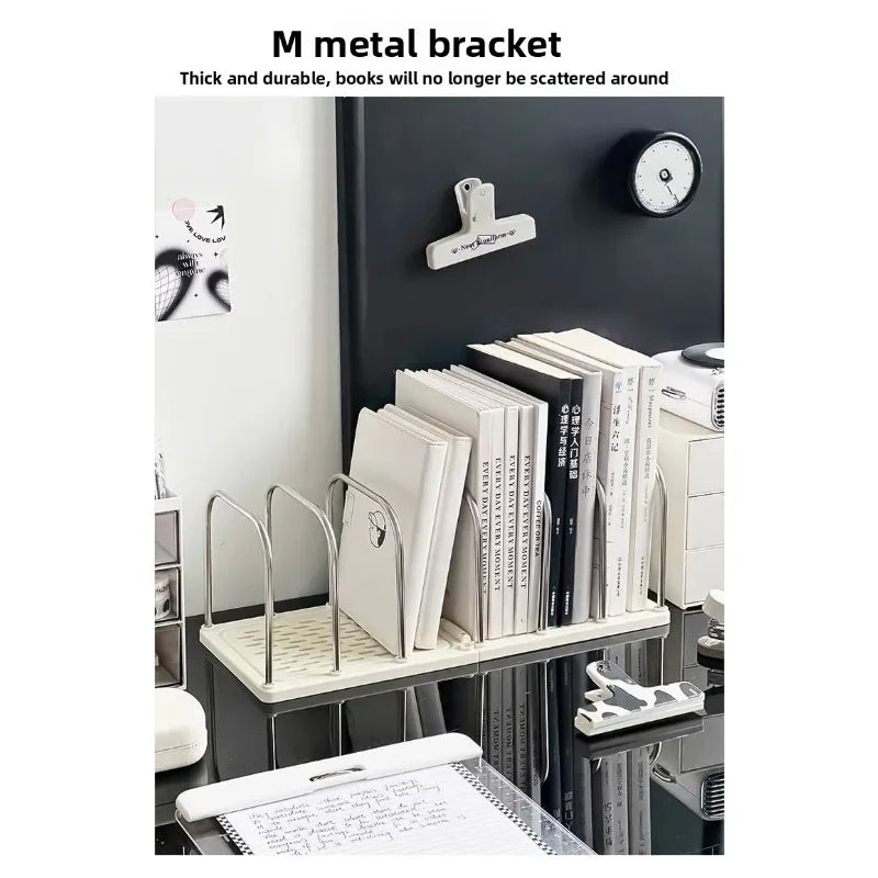 Modern Minimalist Desktop Bookshelf Organizer