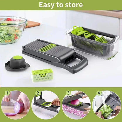 14 in 1 Multifunction Vegetable Chopper and Slicer