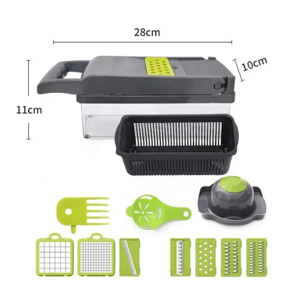 16-in-1 Multifunction Vegetable Chopper & Slicer