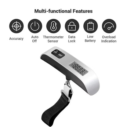 Portable Digital Hanging Scale – Precise Weighing for Kitchen, Luggage & Travel