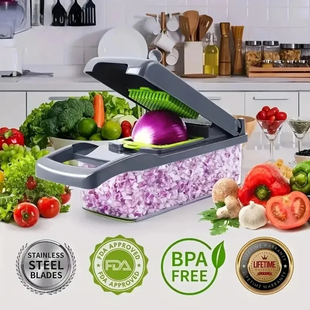 14 in 1 Multifunction Vegetable Chopper and Slicer