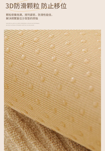 Nordic Solid Sofa Cover. Thick Anti Slip All Season Comfort
