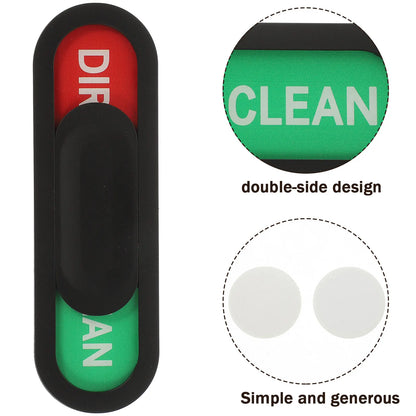 Magnetic Clean Dirty Dishwasher Sign. Non Scratch Sliding Indicator