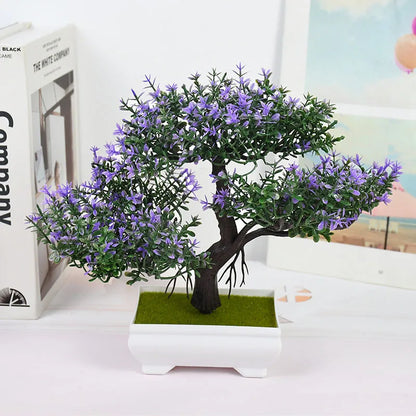 Mini Artificial Bonsai Tree – Elegant Potted Decor for Home