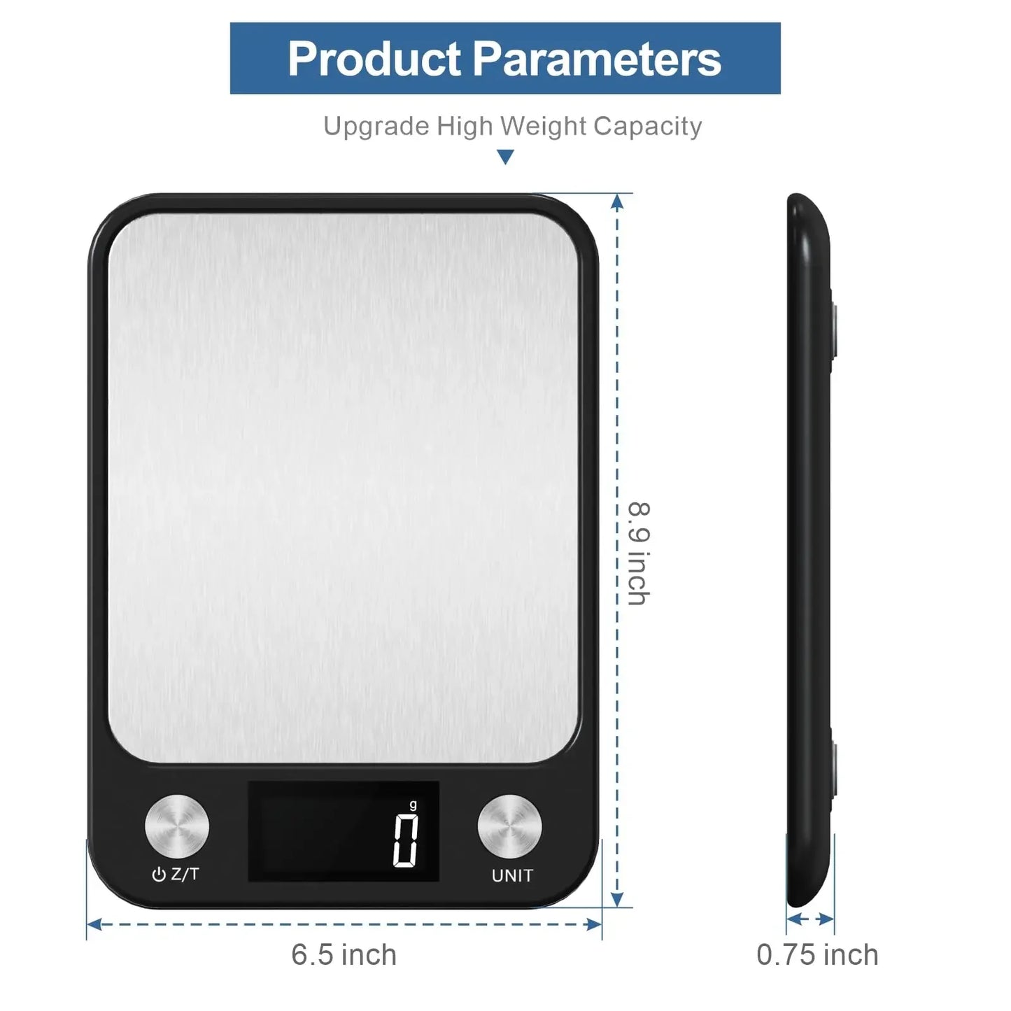 Smart Digital Kitchen Scale – Precision Weighing for Food, Coffee & Baking