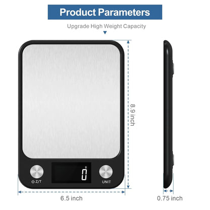 Smart Digital Kitchen Scale – Precision Weighing for Food, Coffee & Baking