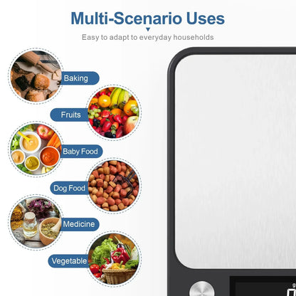 Smart Digital Kitchen Scale – Precision Weighing for Food, Coffee & Baking