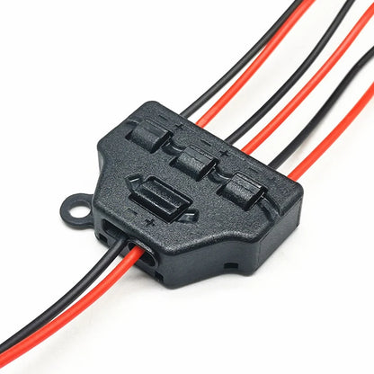 1pc Model Train Lighting Distribution Hub – 3/6-Port Power Splitter for SMD LED Miniature DC Lighting Systems