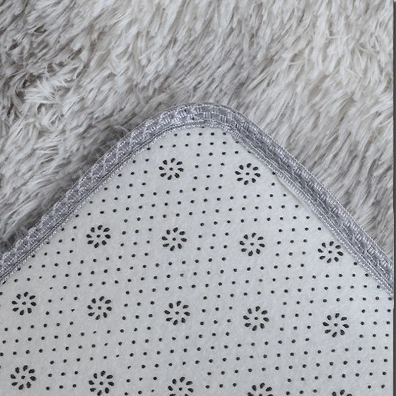 VIKAMA Nordic Plush Bedside Rug - Soft Living Room Floor Mat