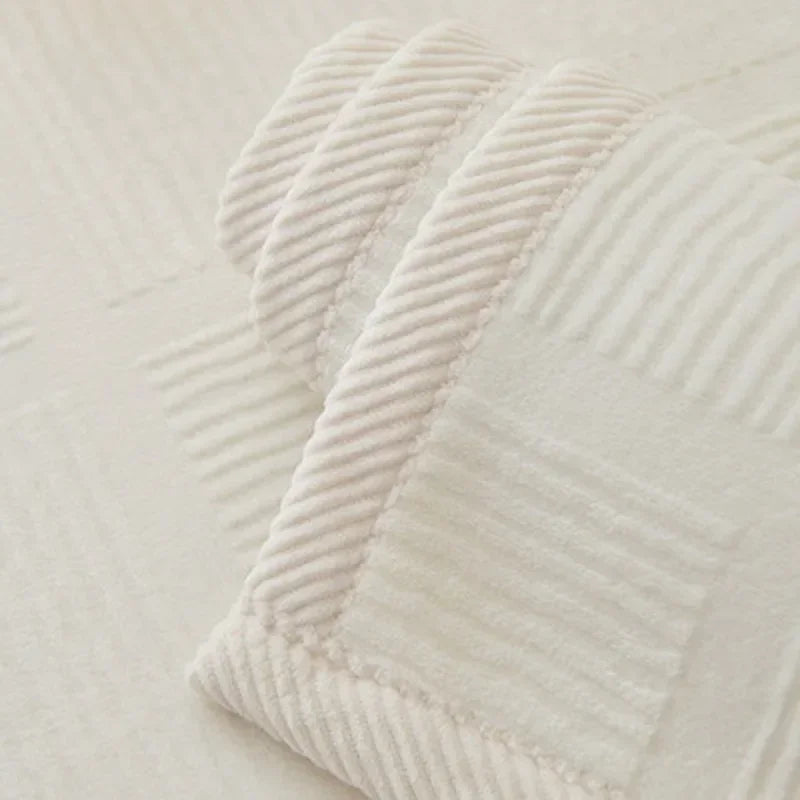 Nordic Solid Sofa Cover. Thick Anti Slip All Season Comfort